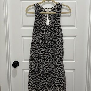 Umgee Women's Boho Black Dress M Open Back Lace Summer